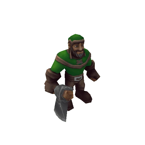 RTS_Worker Axe_Green